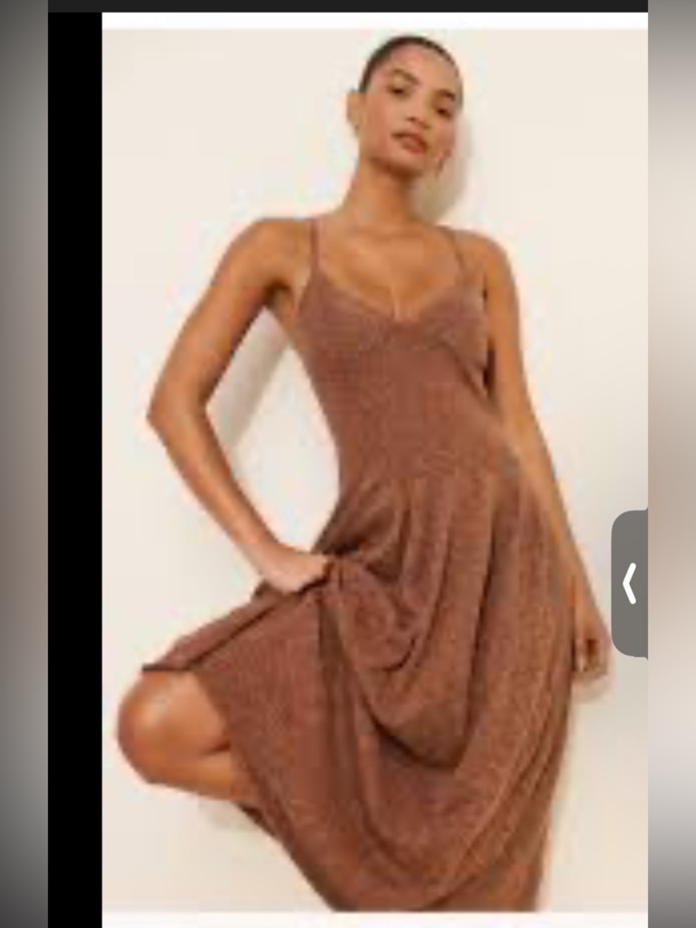 Free People Ocean Tula Sleeveless Midi Dress with Spaghetti Straps - Picture 2 of 14